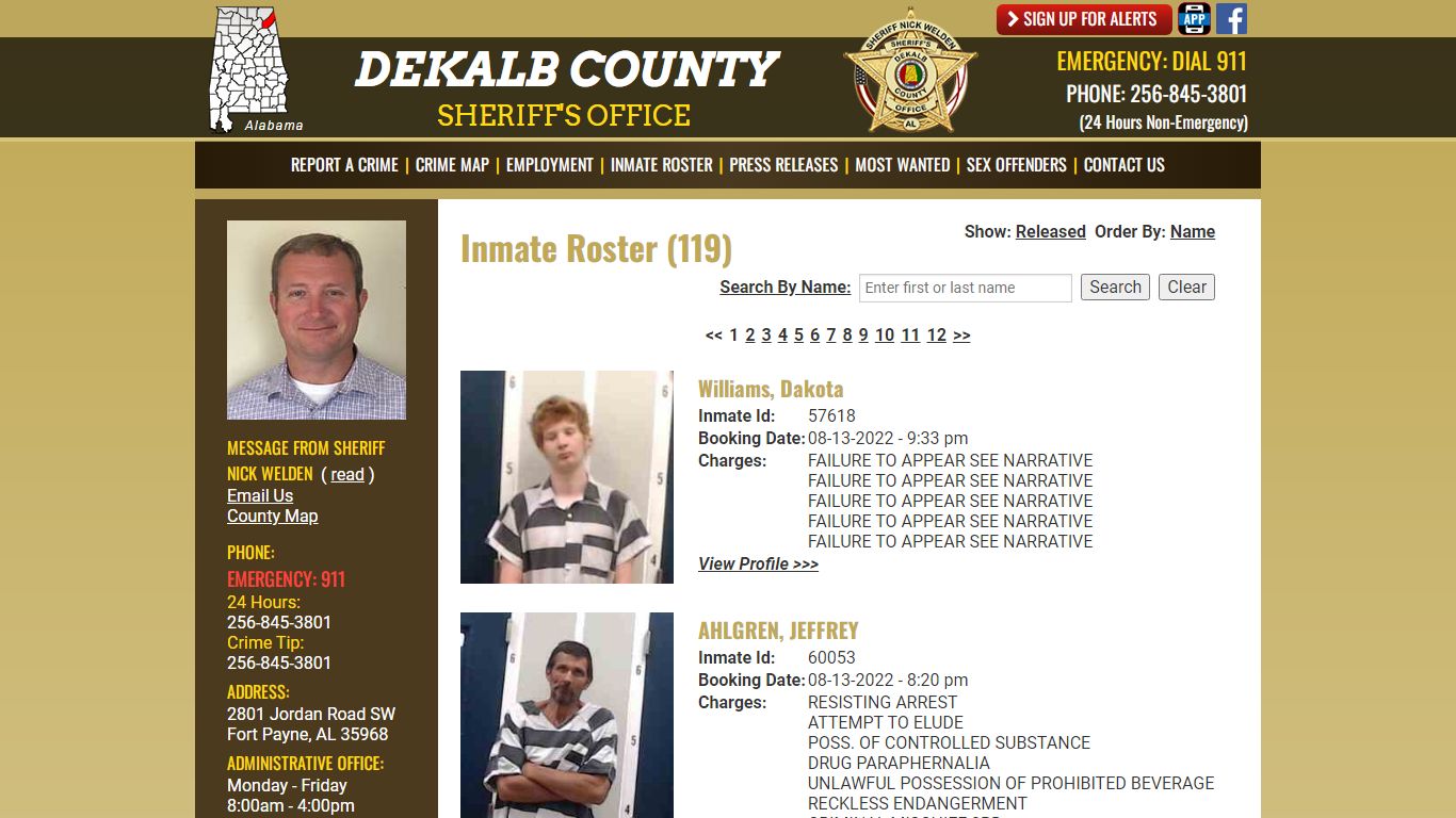 Inmate Roster - DeKalb County Sheriff's Office