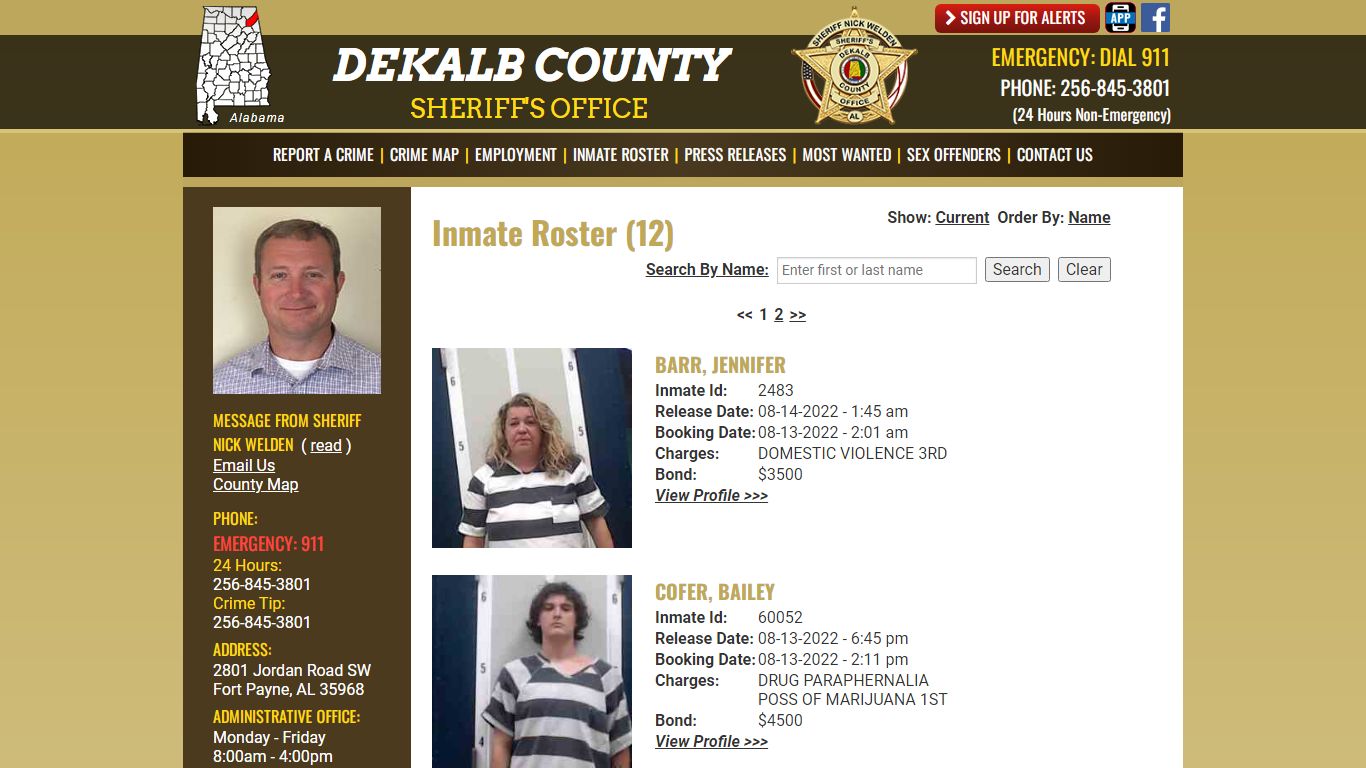 Inmate Roster - DeKalb County Sheriff's Office